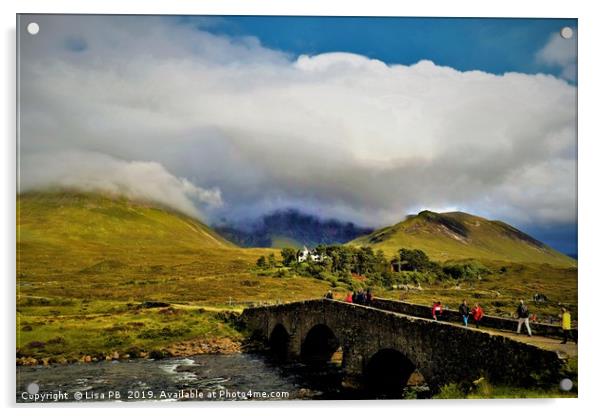 Sligachan Bridge, Isle of Skye. Acrylic by Lisa PB