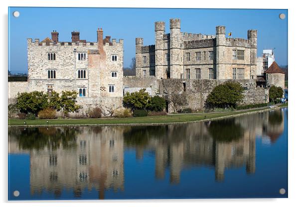 Leeds Castle Acrylic by Diane Griffiths