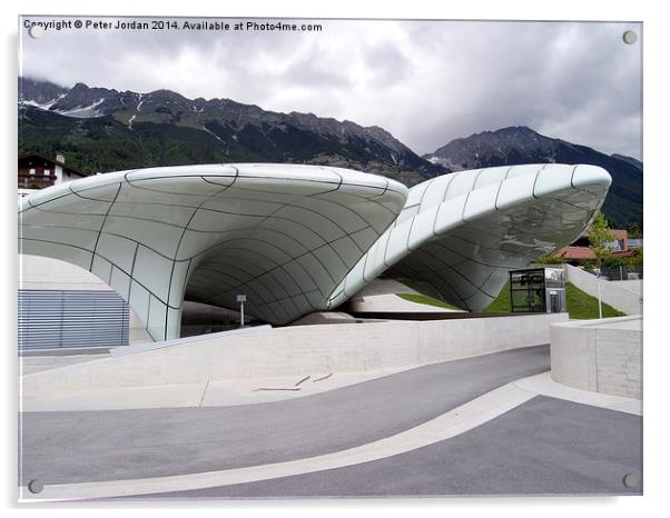 Alpine station Zaha Hadid Acrylic by Peter Jordan