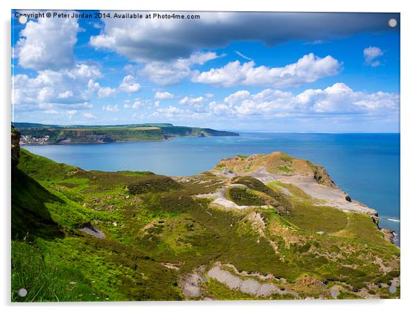  Runswick Bay and Kettleness Yorkshire Coast Acrylic by Peter Jordan