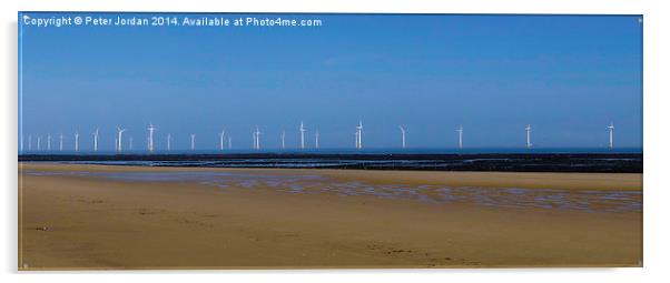  Wind Farm Panorama Acrylic by Peter Jordan