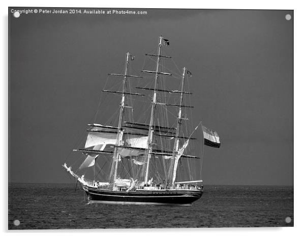  Dutch Tall Clipper Ship Acrylic by Peter Jordan