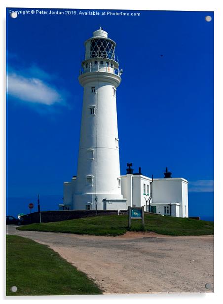  Flamborough Head Lighthouse Acrylic by Peter Jordan