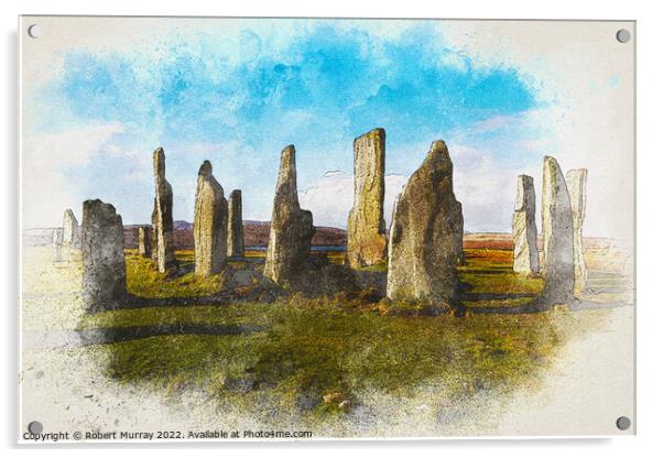 Standing Stones of Callanish Acrylic by Robert Murray
