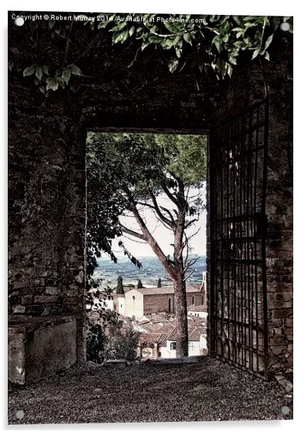 Gateway over Tuscany Acrylic by Robert Murray