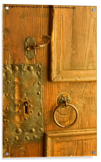  Door Lock and Handle Acrylic by Robert Murray