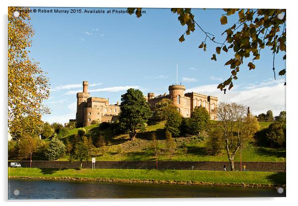  Inverness Castle Acrylic by Robert Murray