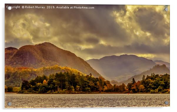  Dramatic Light at Derwentwater Acrylic by Robert Murray