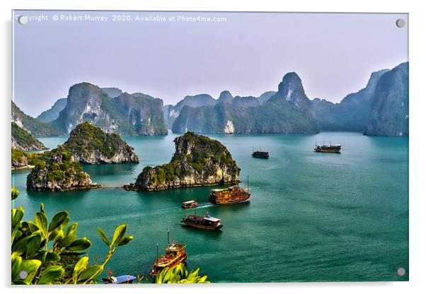 Halong Bay, Vietnam. Acrylic by Robert Murray
