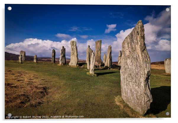 Callanish Stones on Isle of Lewis Acrylic by Robert Murray