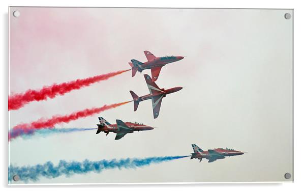 RAF Red Arrows Acrylic by Andy Heap