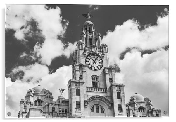 Liver Birds overlooking the Liverpool waterfront Acrylic by Jason Wells