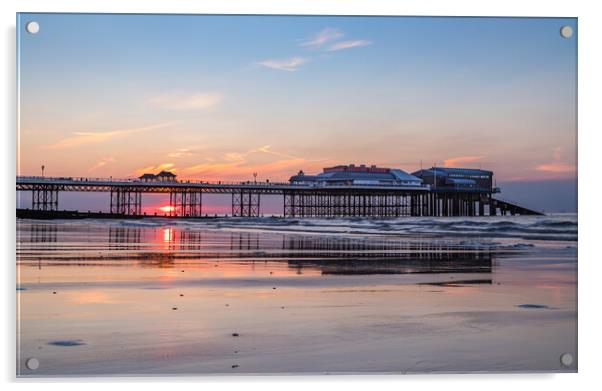 Cromer Pier at sunset Acrylic by Jason Wells