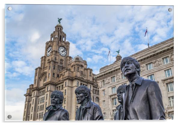 Fab Four statue Acrylic by Jason Wells