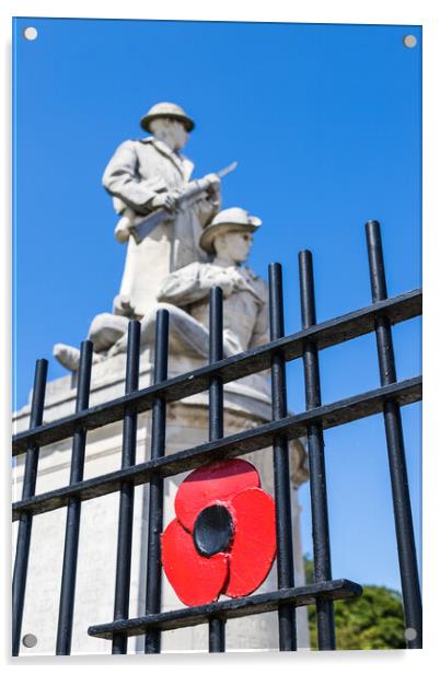 New Brighton War Memorial Acrylic by Jason Wells