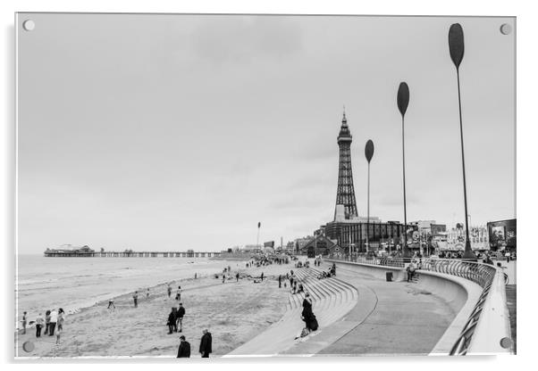 Dart sculptures on the Blackpool skyline Acrylic by Jason Wells