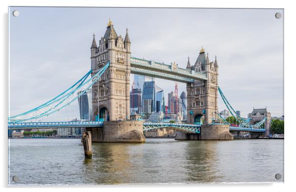 Tower Bridge panorama Acrylic by Jason Wells