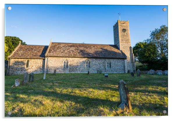 St James Church in Dunwich Acrylic by Jason Wells