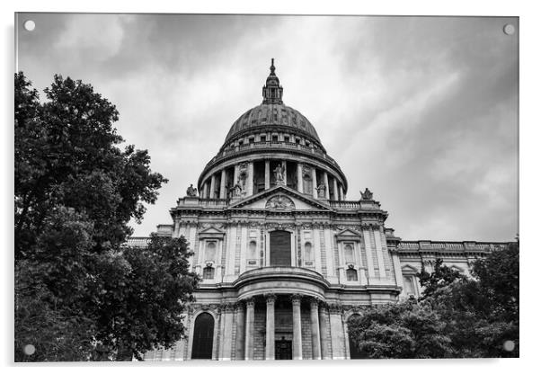 St Pauls in black and white Acrylic by Jason Wells