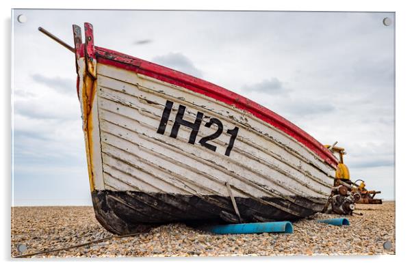 Aldeburgh fishing boat Acrylic by Jason Wells
