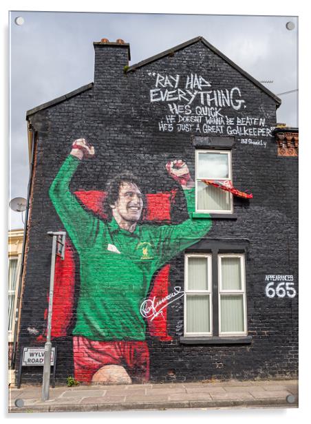 Ray Clemence mural Acrylic by Jason Wells