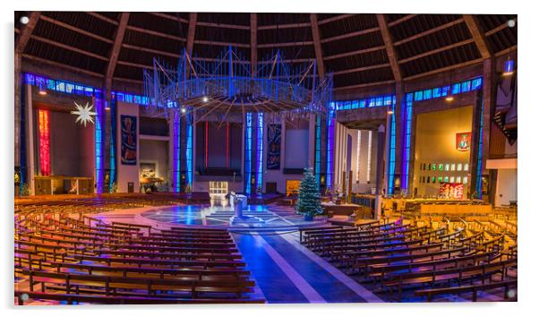 Liverpool Metropolitan Cathedral at Christmas Acrylic by Jason Wells