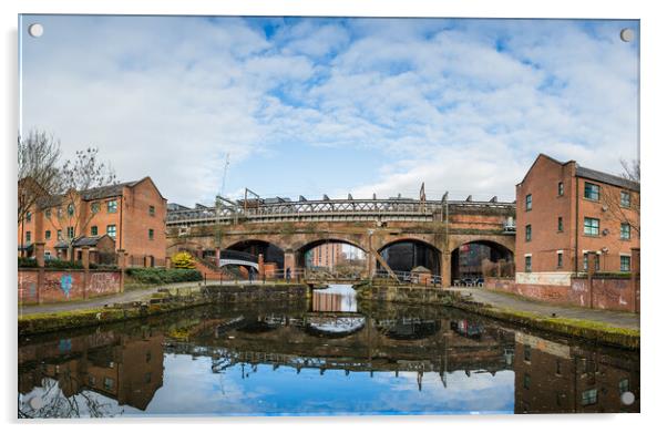 Bridgewater Canal panorama Acrylic by Jason Wells