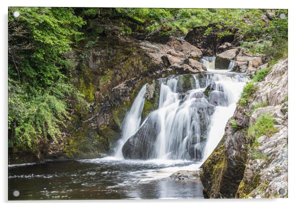 Water falls over Beezley Falls Acrylic by Jason Wells