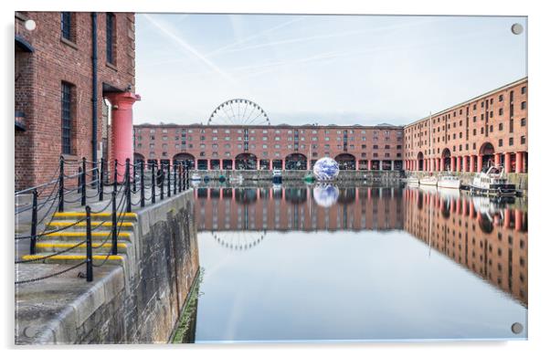 Floating Earth in Liverpool Acrylic by Jason Wells