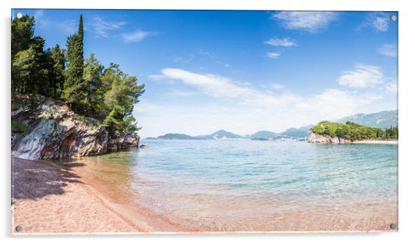 Milocer Beach panorama Acrylic by Jason Wells