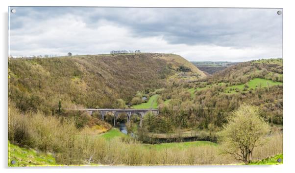 Monsal Head Bridge over the River Wye Acrylic by Jason Wells