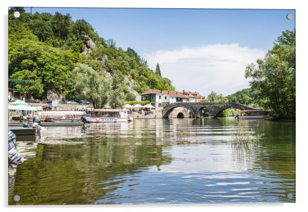 Rijeka Crnojevica Bridge Acrylic by Jason Wells