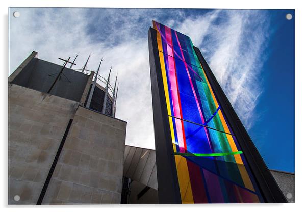 Stained glass at Metropolitan cathedral Acrylic by Jason Wells