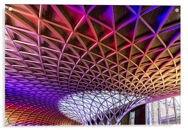 Kings Cross station ceiling Acrylic by Jason Wells
