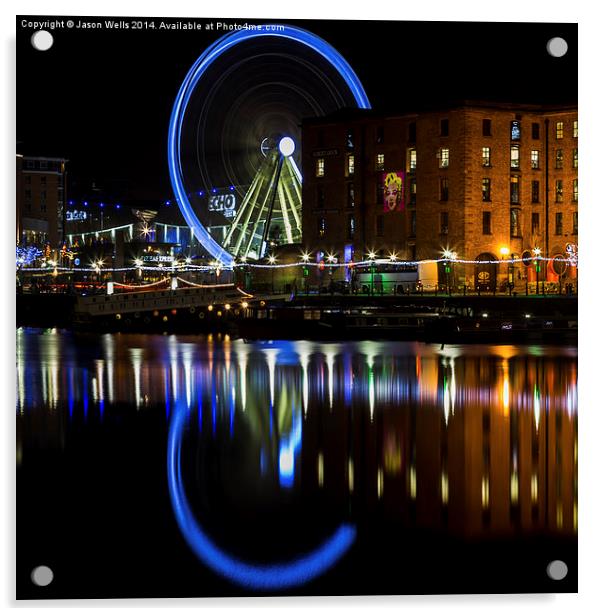 Liverpool wheel (square crop) Acrylic by Jason Wells