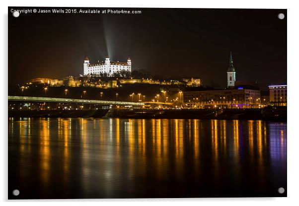  Reflections of Bratislava  Acrylic by Jason Wells