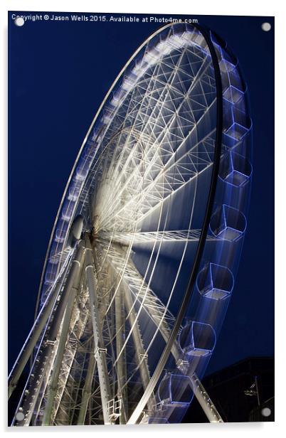 Portrait image of the Liverpool wheel Acrylic by Jason Wells
