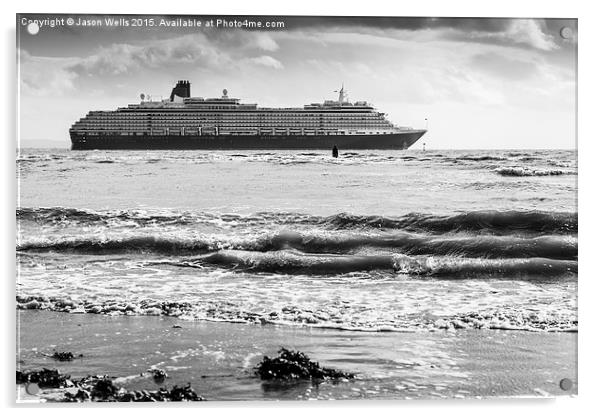 Queen Victoria departing Liverpool Acrylic by Jason Wells