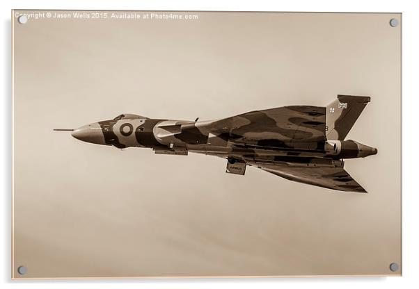 Sepia image of the Vulcan Acrylic by Jason Wells