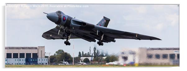 XH558 taking off yesterday Acrylic by Jason Wells