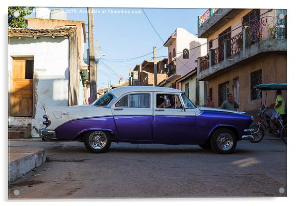 Purple old timer in Trinidad Acrylic by Jason Wells