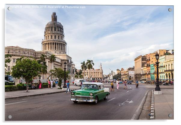 Colours of the Cuban capital Acrylic by Jason Wells