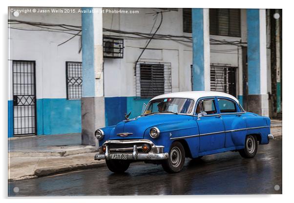 Blue frame in Havana Acrylic by Jason Wells