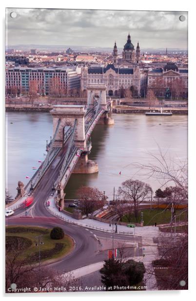 Long exposure of Chain Bridge (day) Acrylic by Jason Wells