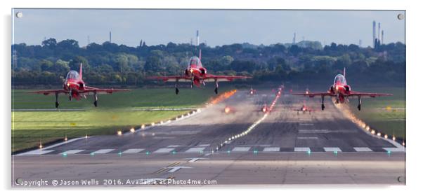 Red Arrows launching Acrylic by Jason Wells