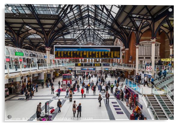 Liverpool Street train station Acrylic by Jason Wells