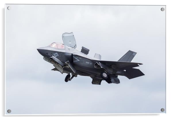 F-35B stealth fighter taking off Acrylic by Jason Wells