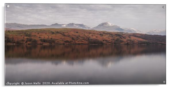 Old Man of Coniston panorama Acrylic by Jason Wells