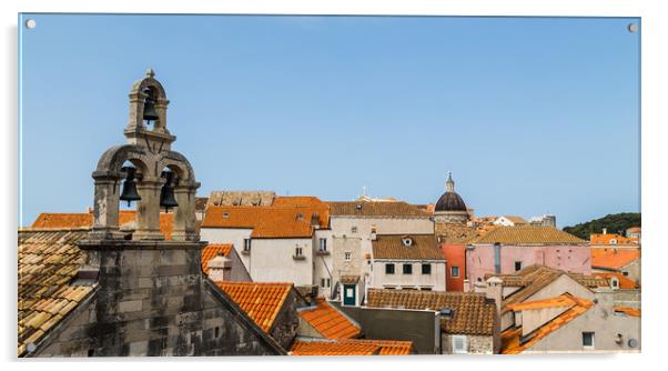 Pretty rooftops of Dubrovnik Acrylic by Jason Wells