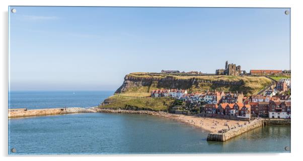 East cliff of Whitby Acrylic by Jason Wells